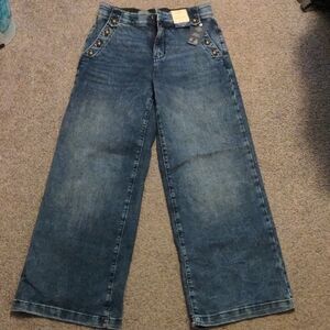 St. John's Bay Blue Flare Wide Leg Jeans